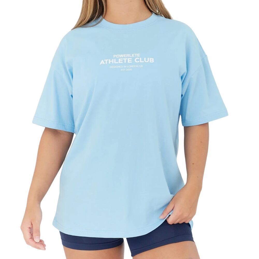 Powerlete Athlete Club Oversized T-Shirt in Light Blue, Size L​​​​